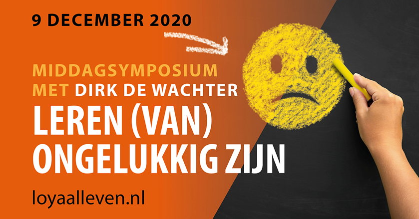 9 december 2020
Symposium op komst – 9 december 2020: Waarom en hoe leren we onze leerlingen te leven met ongeluk en lastigheden? Prof. dr. Dirk de Wachter geeft inzicht in de betekenis van de geluks-obsessie voor leerlingen en onderwijs. Terugkijken op: https://www.youtube.com/watch?v=o_RctmLZCw0